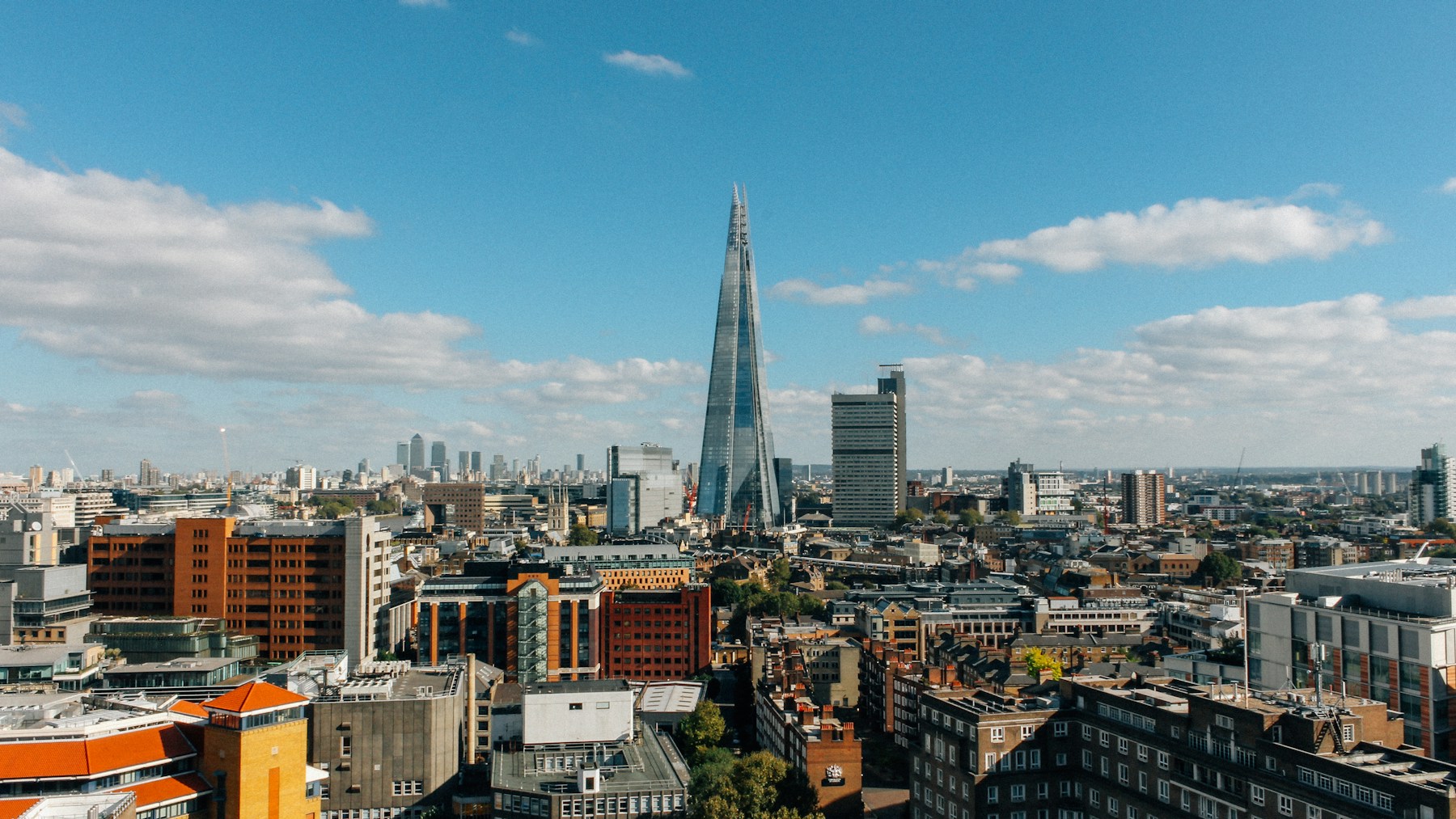 The Shard rising above the London skyline